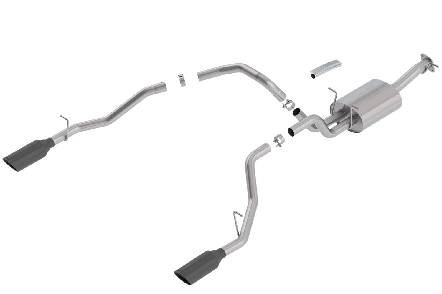 BORLA 140753BC Cat-Back Perf. Exhaust System for 2019-2023 Ram 1500 V8 (Incl. E-Torque) (E